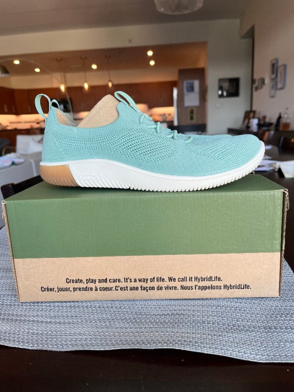 Keen Knit granite green pull on sneakers